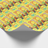 Party Papageien Geschenkpapier (Ecke)