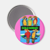 PARTY PAPAGEIEN MAGNET (Vorderseite/Rückseite)