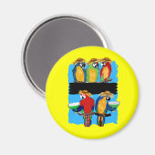 PARTY PAPAGEIEN MAGNET (Vorderseite/Rückseite)