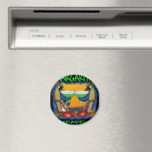 Party-Papageien Magnet (In Situ (Geschirrspüler))
