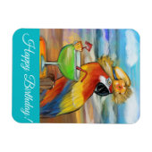 Party Papageien Magnet (Horizontal)