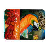Party Papageien Magnet (Horizontal)