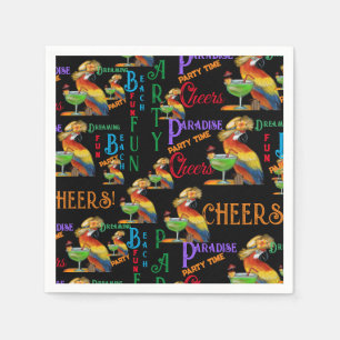 Party Papageien Serviette