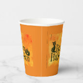 Party Paper Cups Halloween Black Cat Pappbecher (Rechts)
