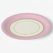 Party Papier China-Look Plate geritten Pappteller (Schrägansicht)