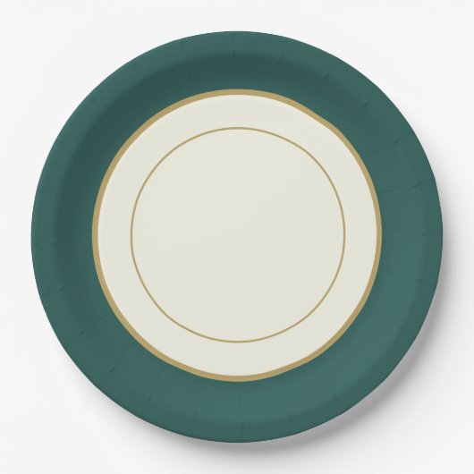 Party Papier China-Look Plate geritten Pappteller (Vorderseite)