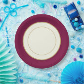 Party Papier China-Look Plate geritten Pappteller (Party)