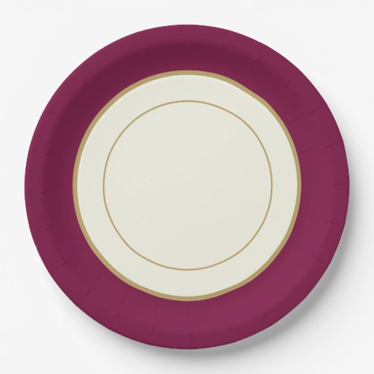 Party Papier China-Look Plate geritten Pappteller (Vorderseite)
