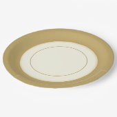 Party Papier China-Look Plate geritten Pappteller (Schrägansicht)