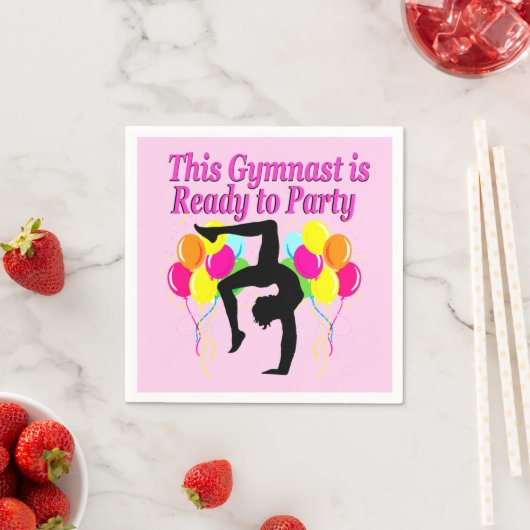 PARTY PAPIER NAPKIN FEIERT GYMNASTICS SERVIETTE (Beispiel)