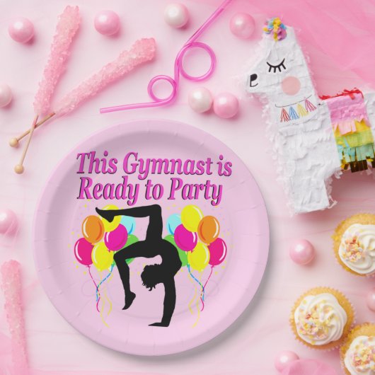 PARTY PAPIER-TELLER FÜR FEIERGYMNASTICS PAPPTELLER (Party)