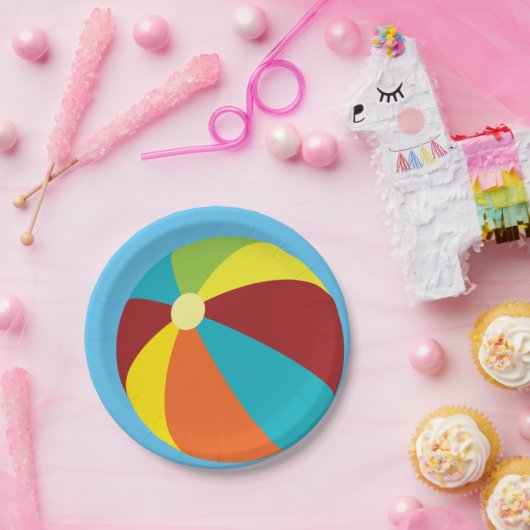 Party-Papier-Teller im Beach-Ball-Pool Pappteller (Party)