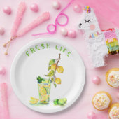 Party Papier Teller mit Lemon Juice Cool Drink (Party)