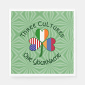 Party-Papier zu armenisch-irisch-amerikanischem Kl Serviette (Vorderseite)