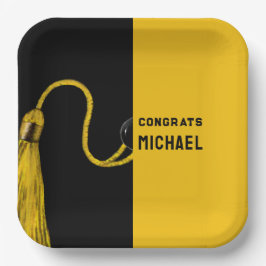 Party-Papierdruckpapier-Teller für Graduierungspap Pappteller