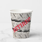 Party-Papiergruppen für die Altersvorsorge anpasse Pappbecher (Rückseite)