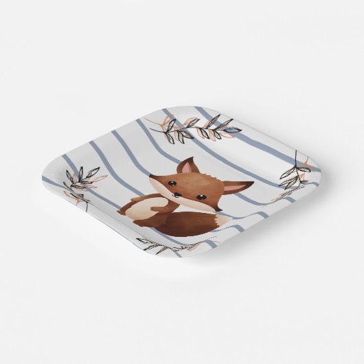 Party-Papierplatte aus Holz - Eichhörnchen Pappteller (Gewinkelt)