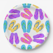 Party-Papierplatte für den Strand gedreht Flop Pappteller (Vorderseite)
