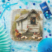 Party-Papierplatte für Eier und Hühner Pappteller (Party)