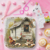 Party-Papierplatte für Eier und Hühner Pappteller (Party)