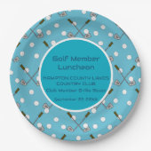 Party-Papierplatte für Golf-Member Pappteller (Vorderseite)