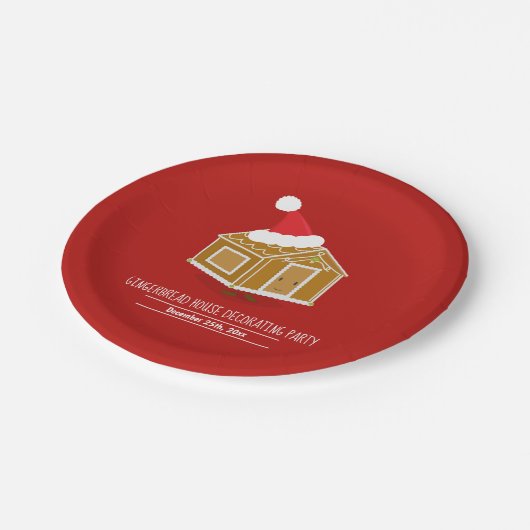 Party-Papiertafel für Lebkuchen Pappteller (Schrägansicht)