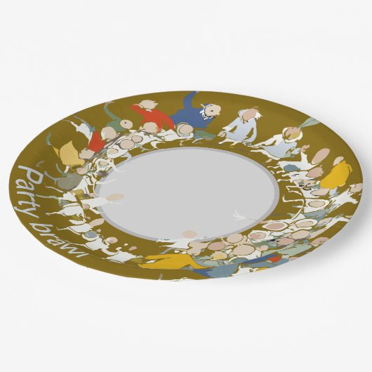 Party Pappteller (Schrägansicht)