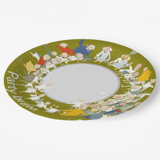 Party Pappteller (Schrägansicht)