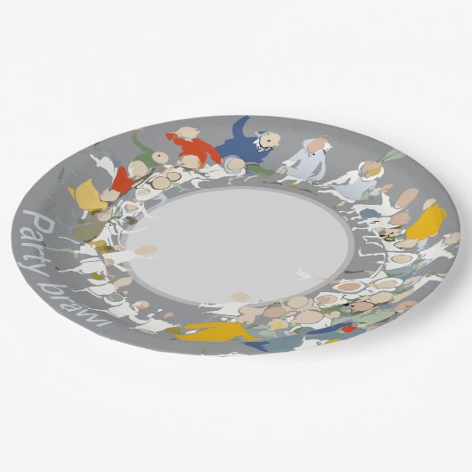 Party Pappteller (Schrägansicht)