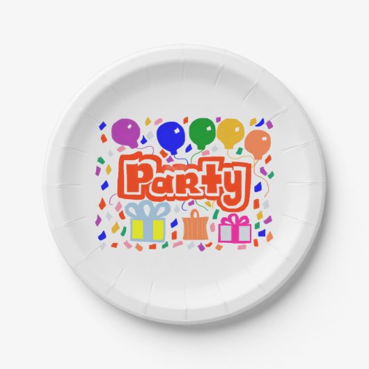 Party Pappteller (Vorderseite)