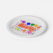 Party Pappteller (Schrägansicht)