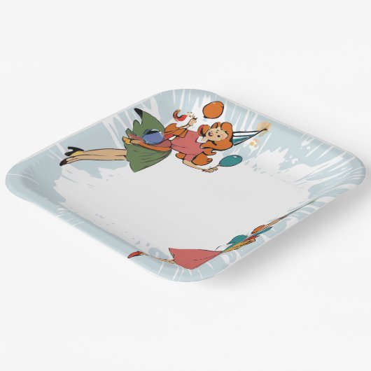 Party Pappteller (Gewinkelt)