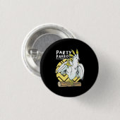Party Parrot Bird Button (Vorne & Hinten)
