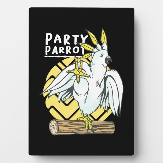 Party Parrot Bird Fotoplatte (Vorderseite)