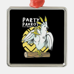 Party Parrot Bird Ornament Aus Metall