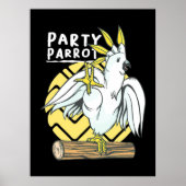 Party Parrot Bird Poster (Vorne)
