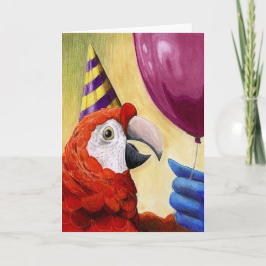 Party Parrot Geburtstagskarte Karte (Vorderseite)