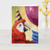 Party Parrot Geburtstagskarte Karte (Gelbe Blume)