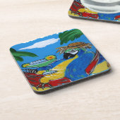 Party Parrot Getränkeuntersetzer (Linke Seite)