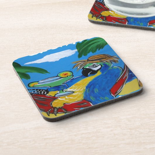 Party Parrot Getränkeuntersetzer (Linke Seite)