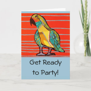 Party Parrot Grußkarte Karte
