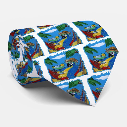 PARTY PARROT KRAWATTE (Gerollt)