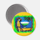 PARTY PARROT MAGNET (Vorderseite/Rückseite)