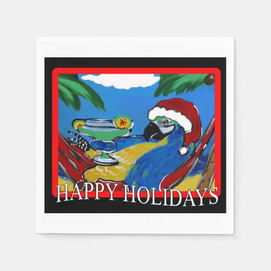 PARTY PARROT SERVIETTE (Vorderseite)