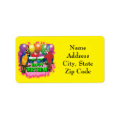 Party Parrots Adressaufkleber (Vorne)