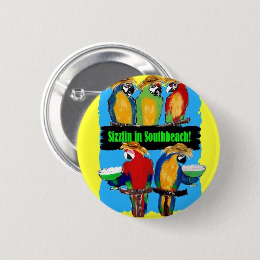PARTY PARROTS BUTTON (Vorne & Hinten)