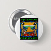 Party Parrots Button (Vorne & Hinten)