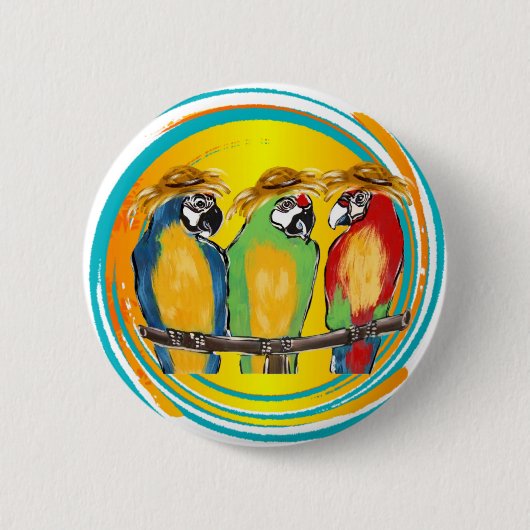 PARTY PARROTS BUTTON (Vorderseite)