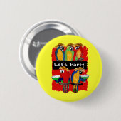 PARTY PARROTS BUTTON (Vorne & Hinten)