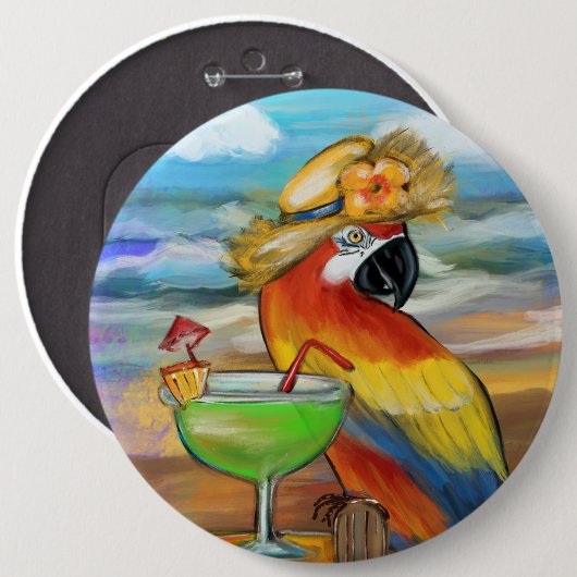 Party Parrots Button (Vorne & Hinten)